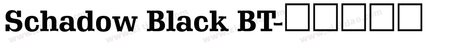 Schadow Black BT字体转换